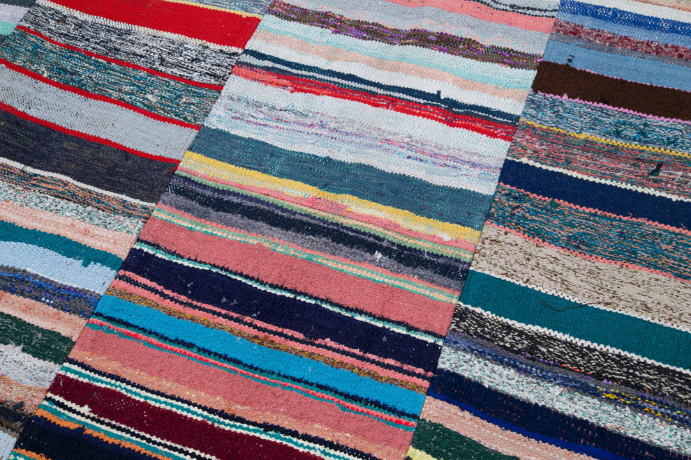 Rug N Carpet - Handmade Anatolian 8' 2'' x 10' 1'' Unique Patchwork Kilim Rug