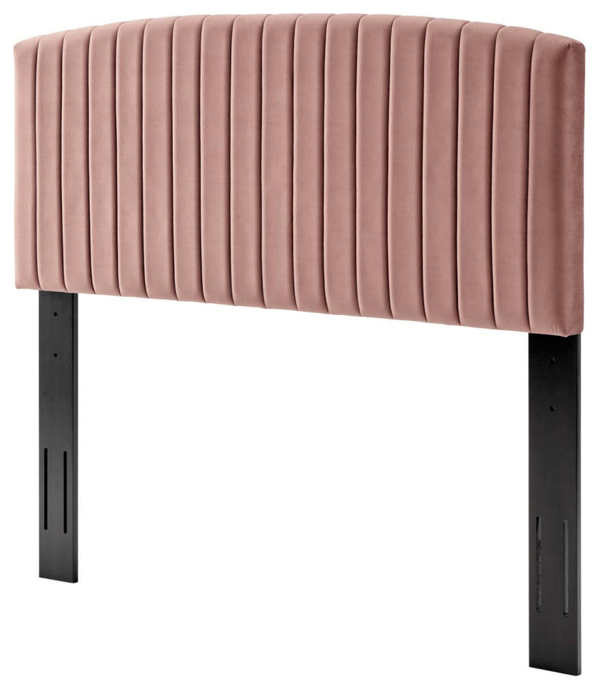 Headboard, King Size, Velvet, Pink, Modern Contemporary, Bedroom Master Suite