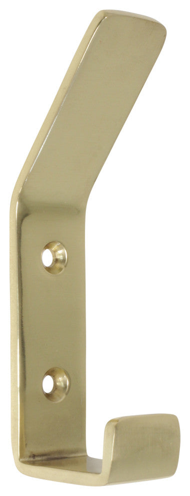 RCH Decorative Brass Wall Hook, 1.7 Inch, Various Finishes, Polished Brass, 1.7