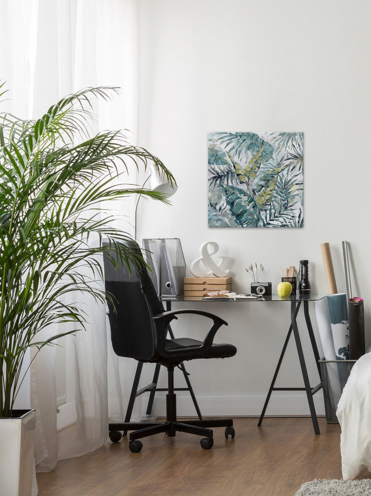 "Blissful" Painting Print on Wrapped Canvas, 18"x18"