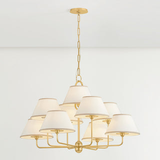 Hudson Valley Lighting Durland Chandelier, Aged Brass