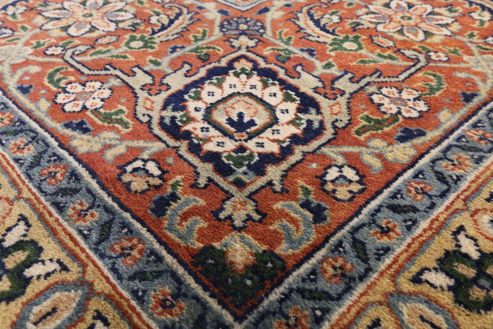 Hand Knotted Persian Hill Herati Wool Rug 9' 0" X 12' 0" Q7169