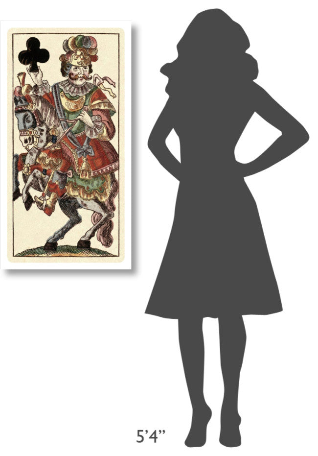 "Knight of Clubs (Bauern Hochzeit Deck)" Paper Art, 20"x38"