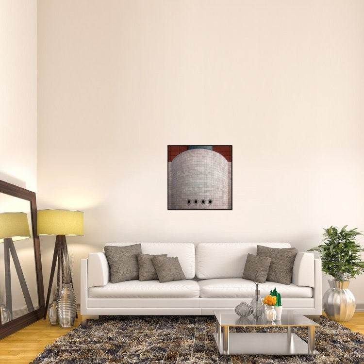 "Brewery Artois" Framed Canvas Giclee by Gilbert Claes, 31x31"