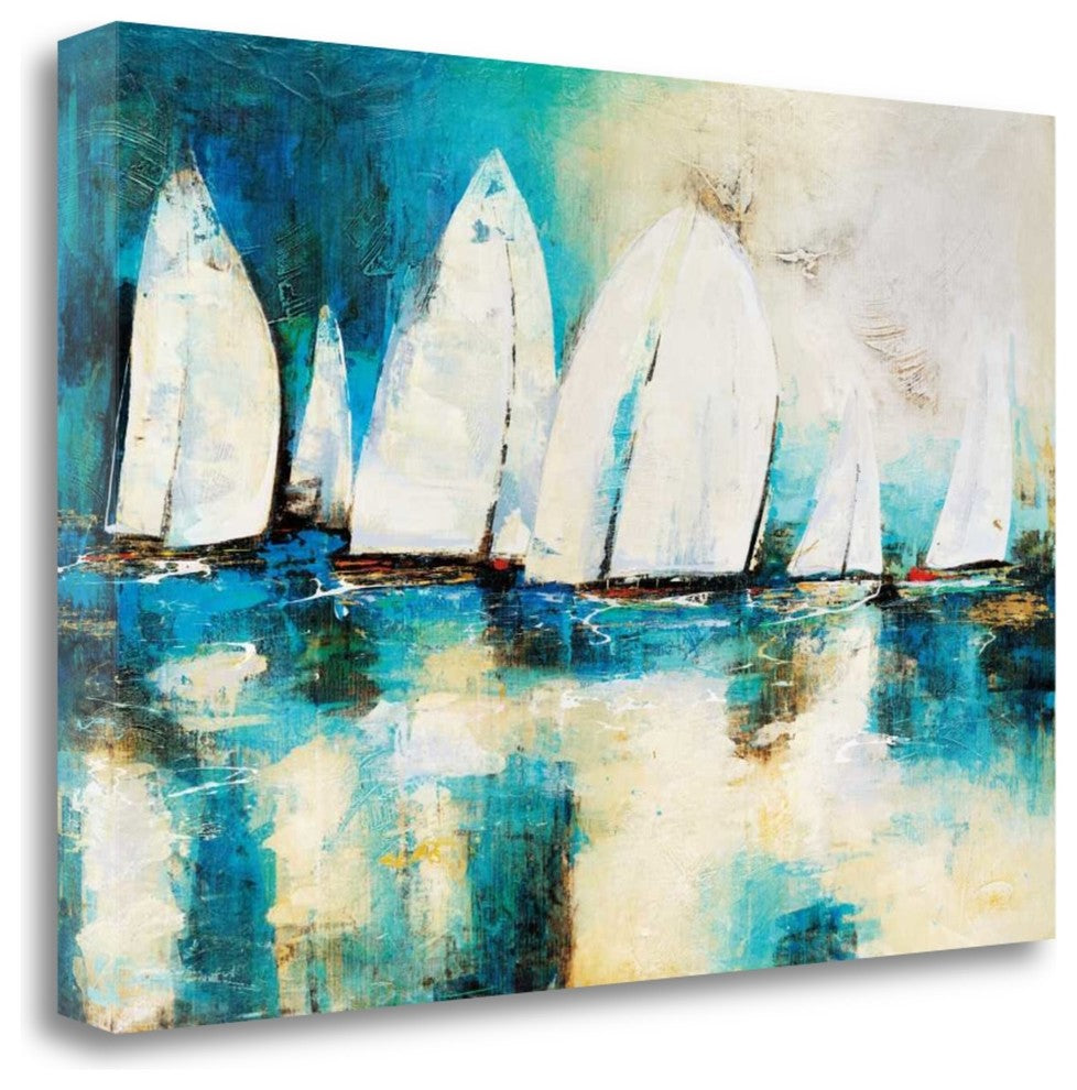 "Velero Azul" By Nancy Villarreal Santos, Giclee Print on Gallery Wrap Canvas