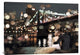 "Kissing in a NY Night" Stretched Canvas Giclee by Dianne Loumer, 40x28"