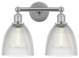 Innovations 616-2W-PC-G382 Castile 2 Light Bath Vanity Light, Polished Chrome