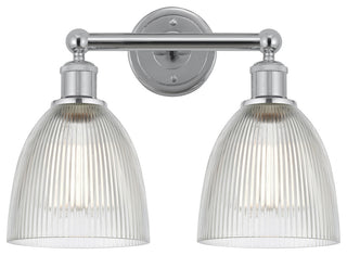 Innovations 616-2W-PC-G382 Castile 2 Light Bath Vanity Light, Polished Chrome