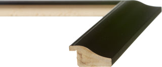 Formal Black Picture Frame, 1-1/2", Easle Back, Traditional, 4 x 6