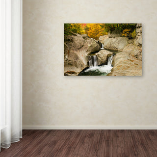 Michael Blanchette Photography 'Fall at the Falls' Canvas Art, 47"x30"
