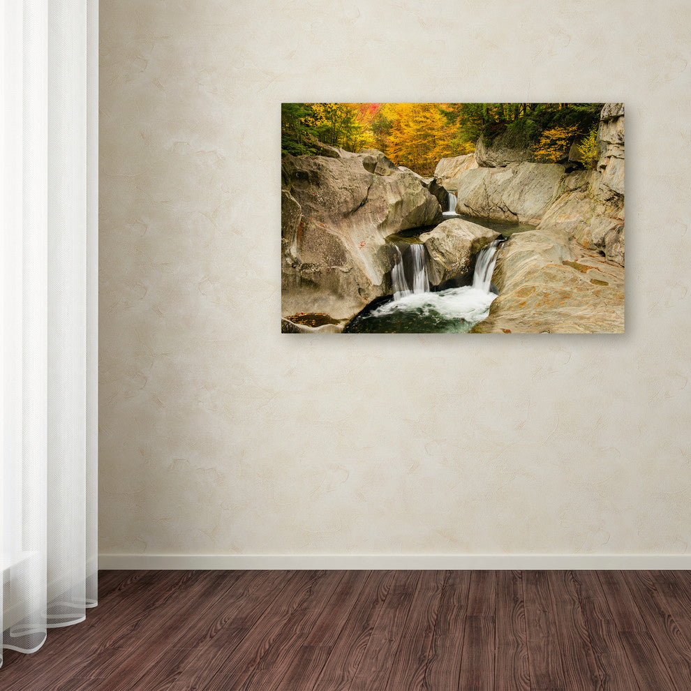 Michael Blanchette Photography 'Fall at the Falls' Canvas Art, 47"x30"