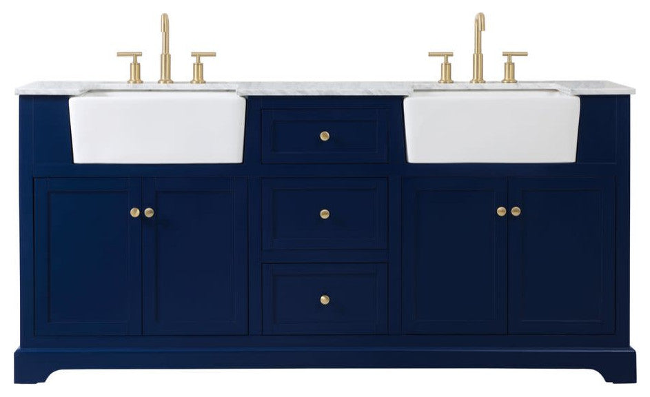 Elegant Lighting VF60272D Franklin 72" - Blue