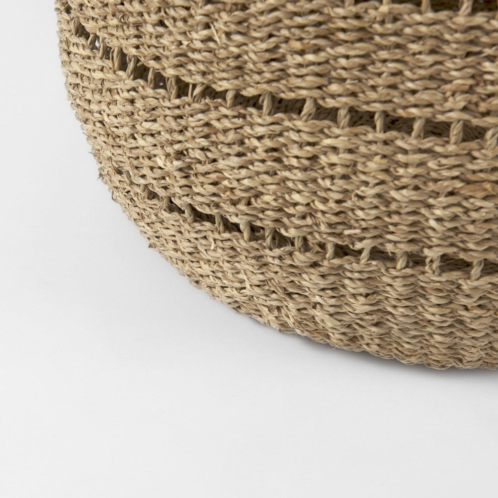 Set of Two Woven Wicker Storage Baskets