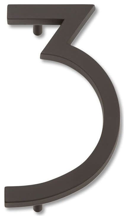 Atlas Homewares AVN3 Modern Avalon Address Number 3 - Aged Bronze