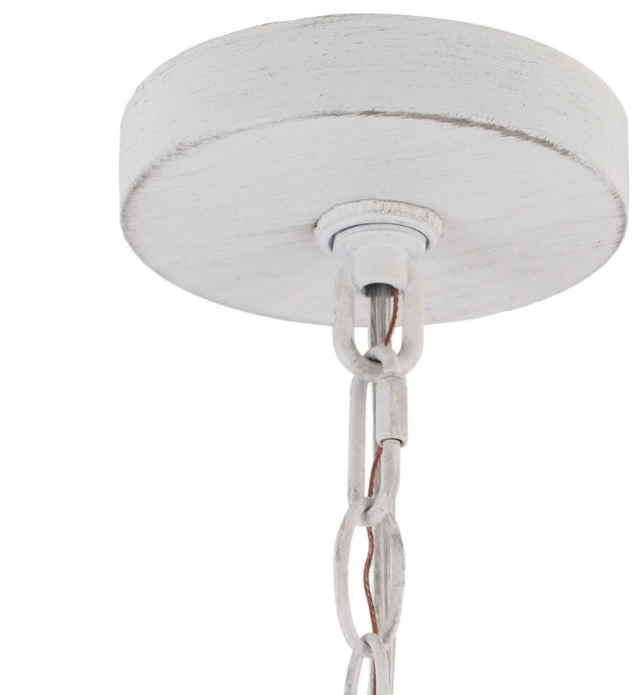 LNC Ava 4-Lights 3-Tier Antique White Empire Chandelier