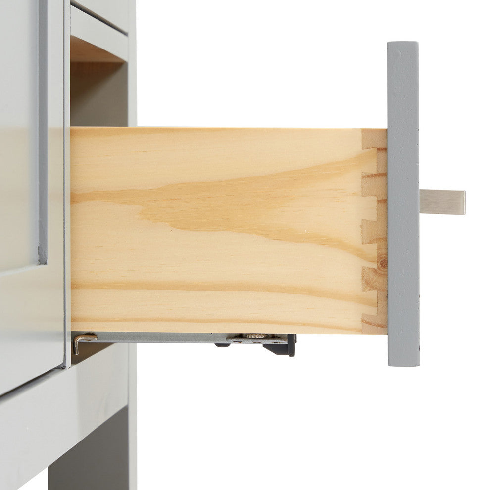 Ariel Bristol 60" Single Oval Sink Bathroom Vanity, Carrara Quartz