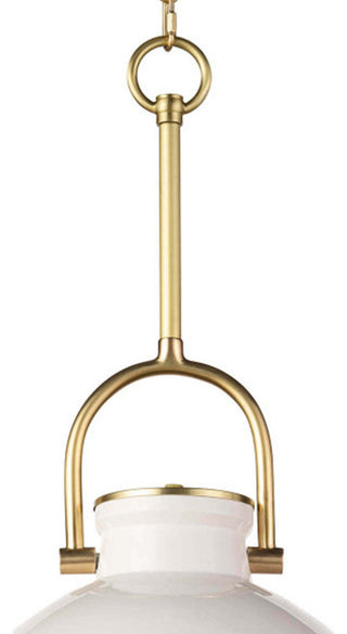 Eloise Ceramic Pendant, White