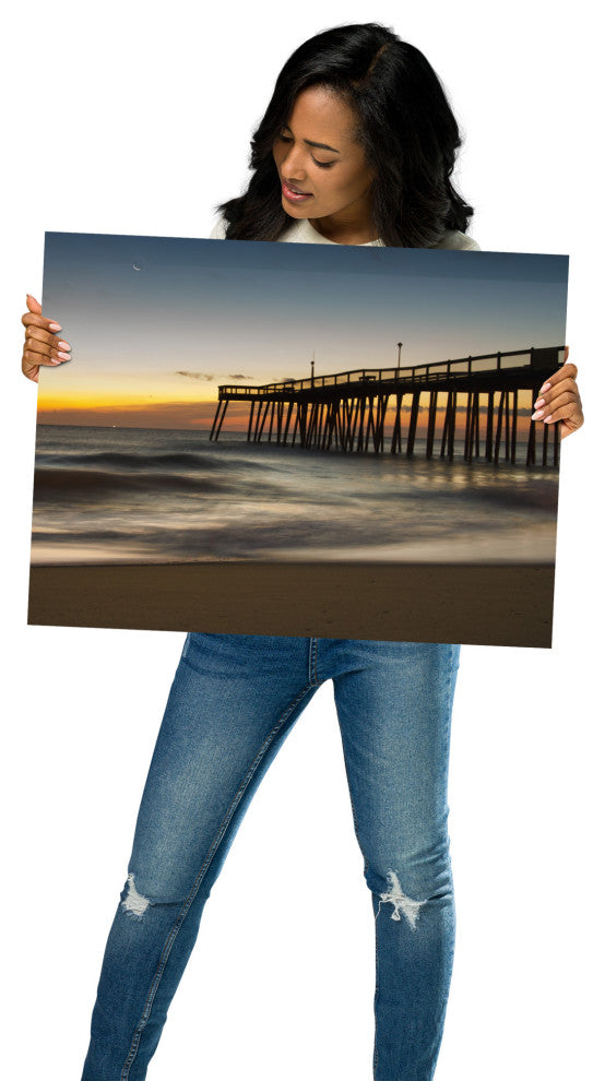 Motion of the Ocean Landscape Photo, Beach Unframed Wall Art Print, 18" X 24"