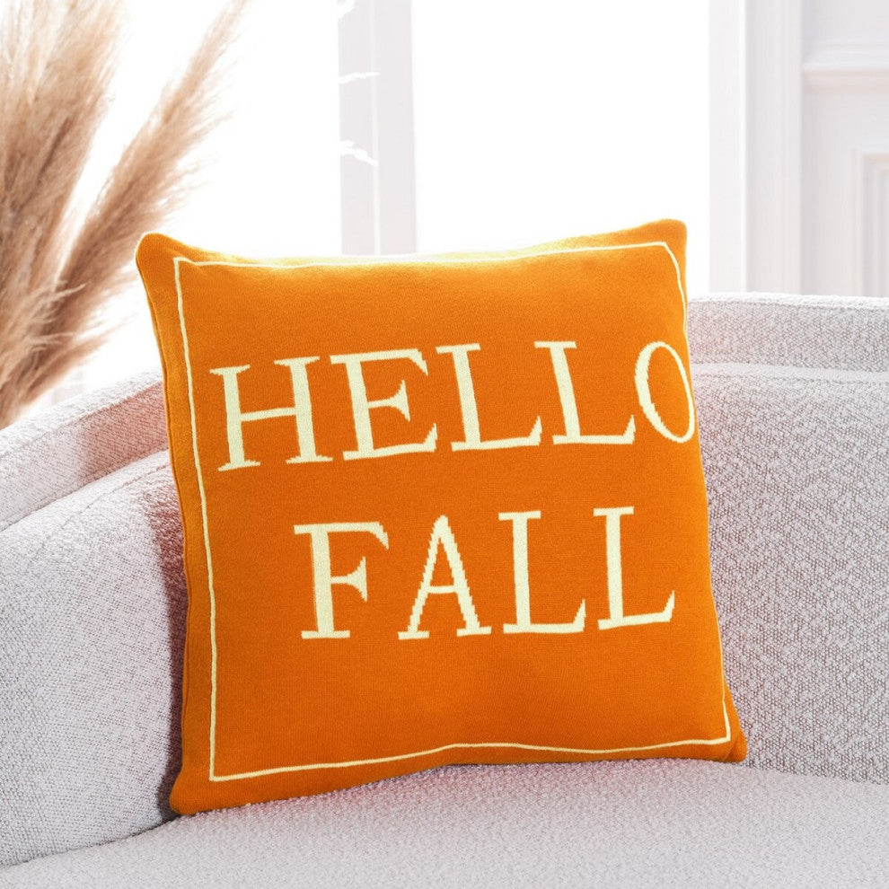 Safavieh Fall Pillow, Orange