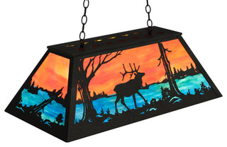 33 Long Elk at Lake Oblong Pendant