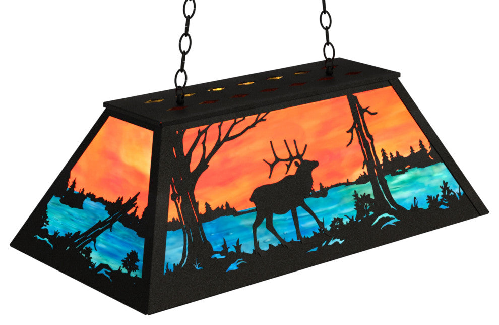 33 Long Elk at Lake Oblong Pendant