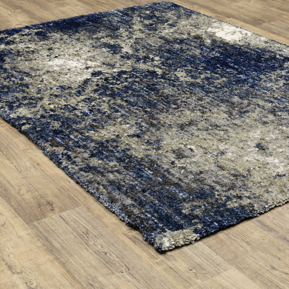 Ashton Abstract Shag Area Rug, 7.10X10.10