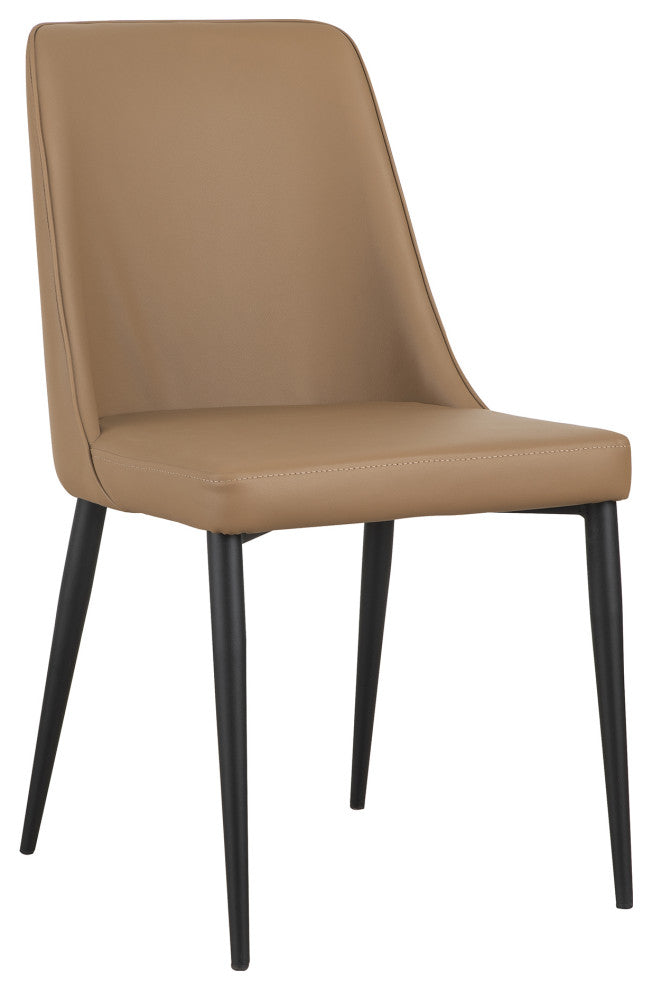 First of A Kind Lula Dining Chair Cool Tan Vegan Leather