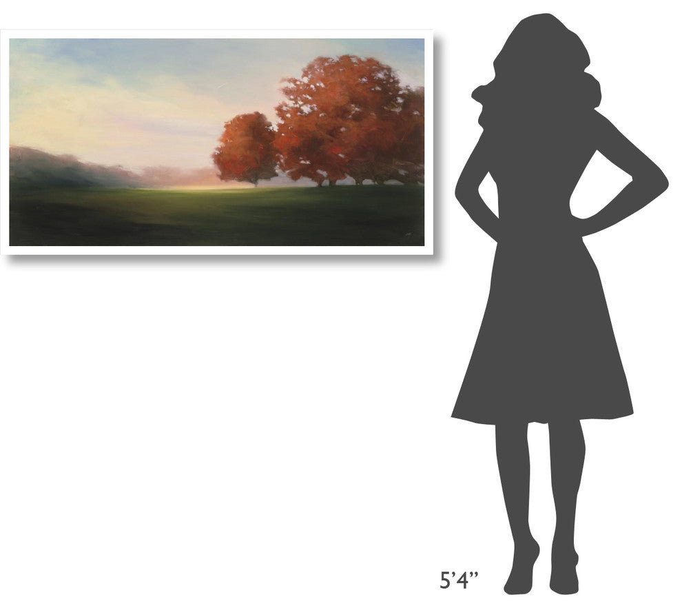 "La Plage en Hiver" Digital Paper Print by Julia Purinton, 50"x26"