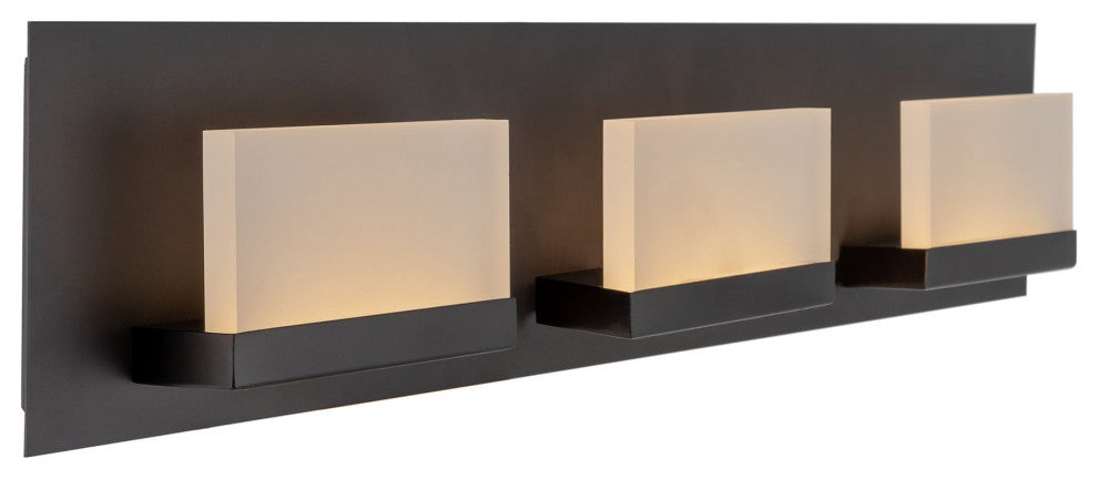 Kira Home Everett 24" 30W Integrated LED Bathroom/ Light, Rectangular Acrylic