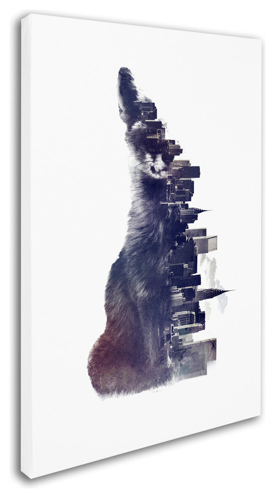 Robert Farkas 'Fox From The City' Canvas Art, 47x30