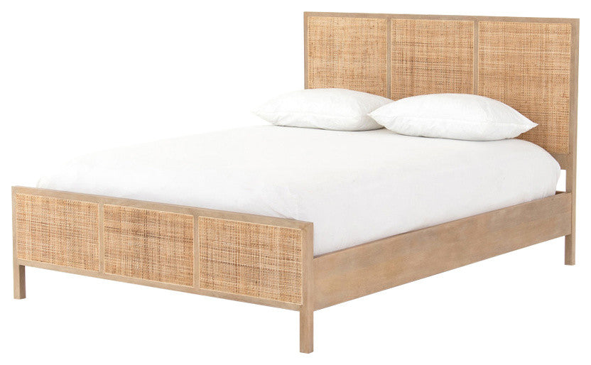Sydney Queen Bed-Natural