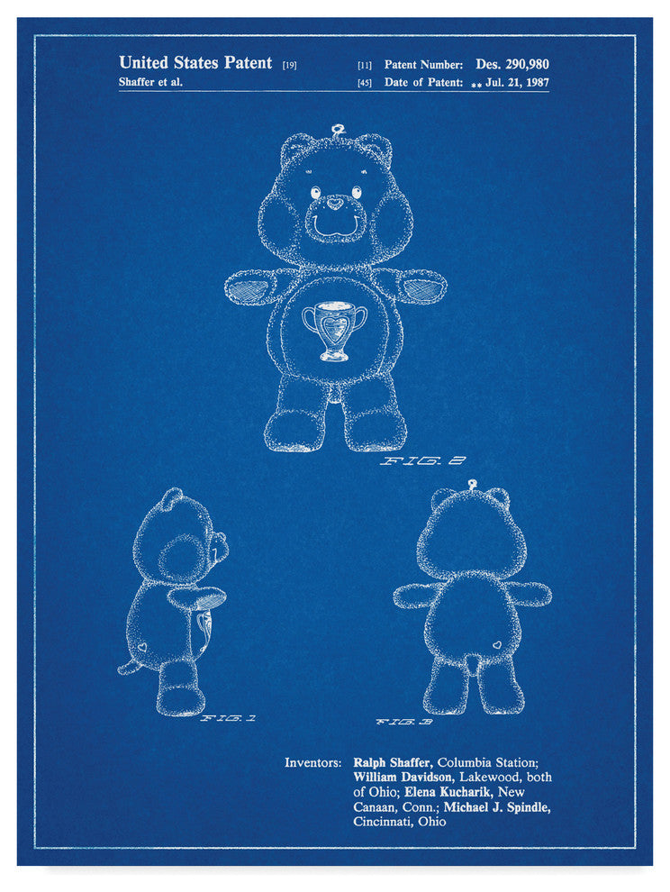 "Champ Care Bear" by Cole Borders, Canvas Art, 24"x18"