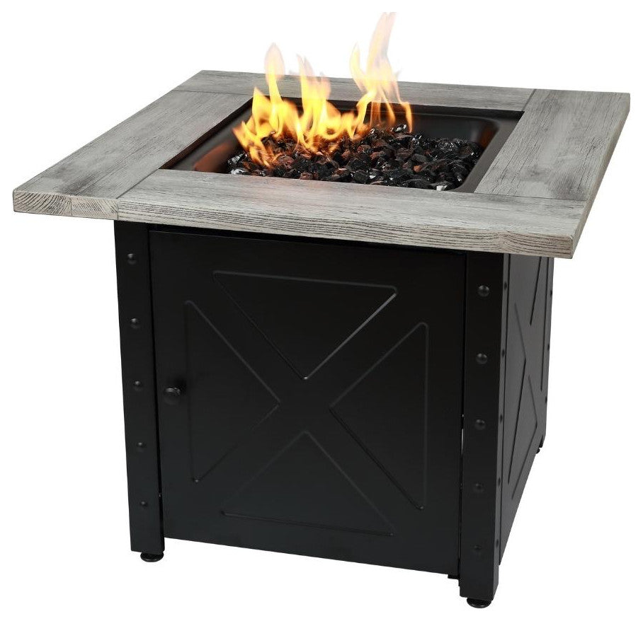Endless Summer Mason 30" Square LP Fire Pit Table