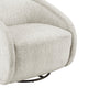 Margareth Fabric Swivel Accent Arm Chair, Pasadena Beige