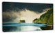 Beautiful Lake By Green Mountains, Extra Large Landscape Canvas Art, 32"x16"