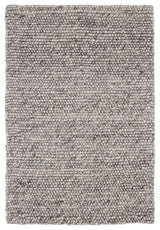 Dash & Albert Niels Grey Handwoven Wool/Viscose Rug, Grey, 6' x 9'