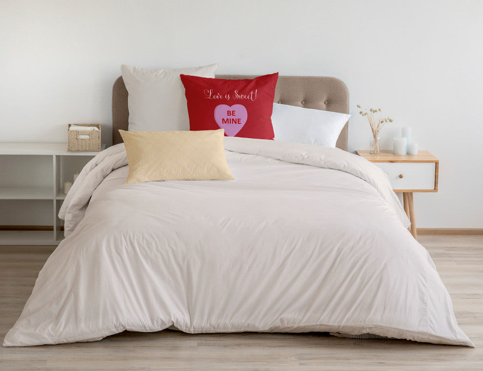 Love Is Sweet Decorative Throw Pillow, Buddah, 18"x18"