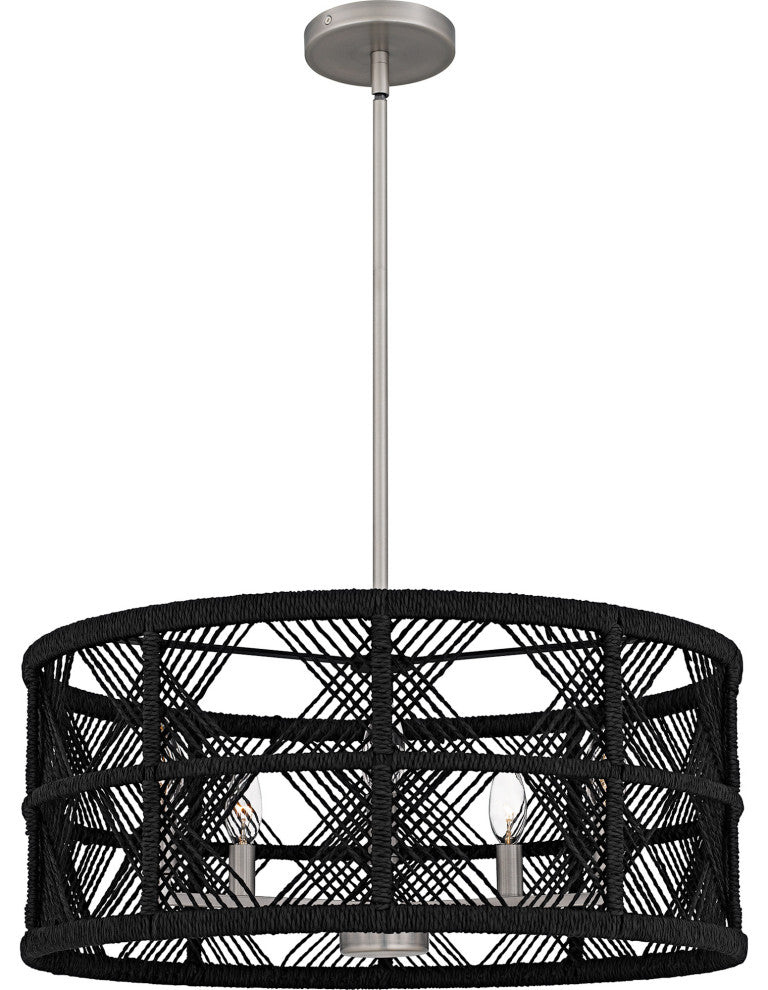 Quoizel AXF2822 Axford 5 Light 22"W Taper Candle Pendant / - Antique Nickel