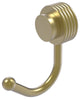 Venus Robe Hook With Groovy Accents, Satin Brass