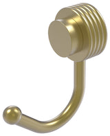 Venus Robe Hook With Groovy Accents, Satin Brass