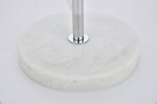 Midcentury Modern Chrome And Clear 2-Light Table Lamp