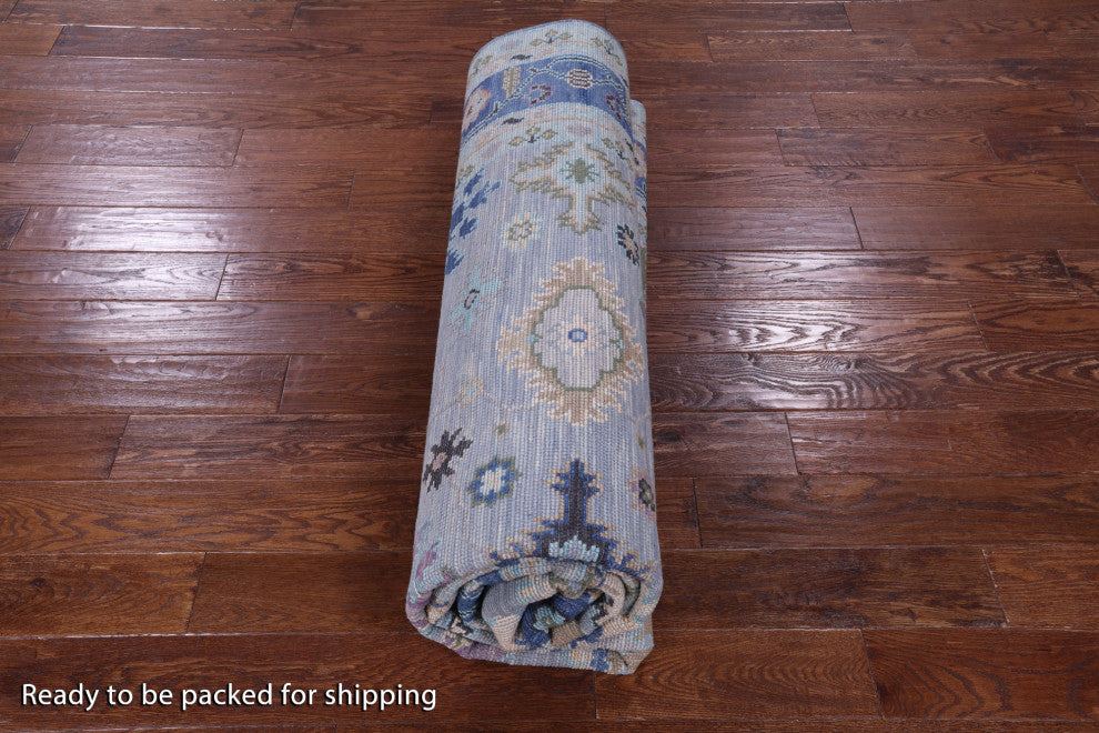 8' 2" X 10' 0" Turkish Oushak Hand-Knotted Wool Rug - Q13608