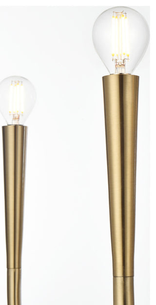 Elegant Lighting LD722D36 Layne 6 Light 36"W Taper Candle Style - Chrome