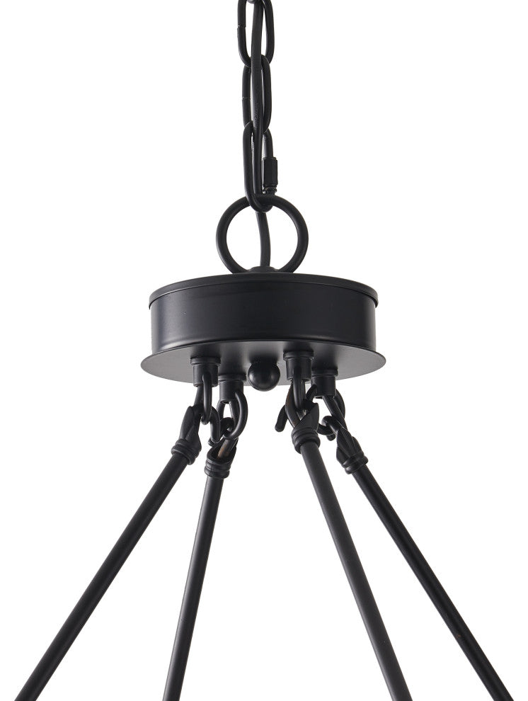 16-Light Wagon Wheel Chandelier Candle Style Pendant Light
