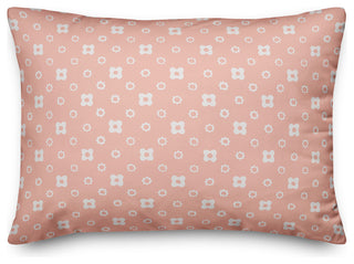 Pink Floral Pattern Throw Pillow