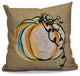 Pumpkin Fest Geometric Print Outdoor Pillow, Taupe, 20"x20"