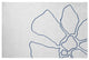 Petal Lines Spring Chenille Rug, Blue/White, 4'x6'
