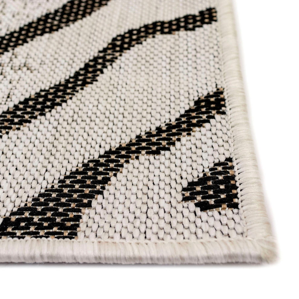 Carmel Zebra Indoor/Outdoor Rug Sand, 1'11"x4'11" Runner