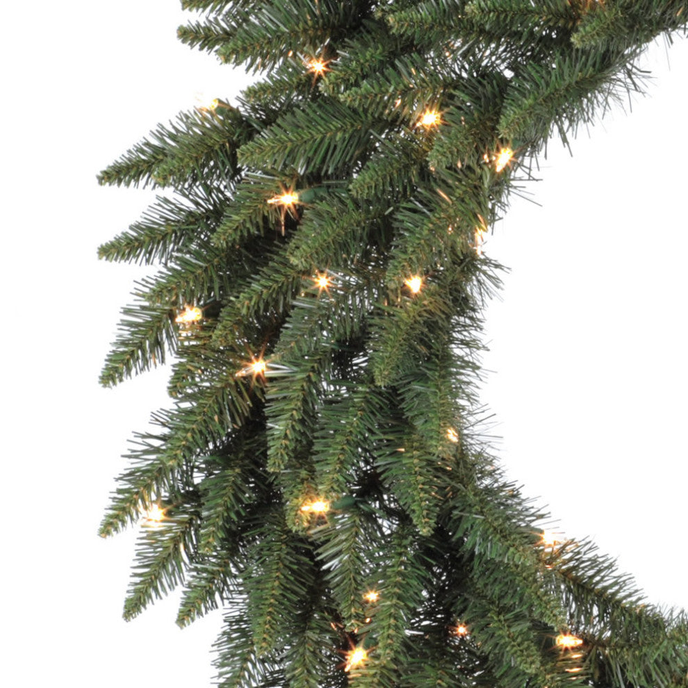 Vickerman Camdon Fir Wreath, 24", Clear Lights