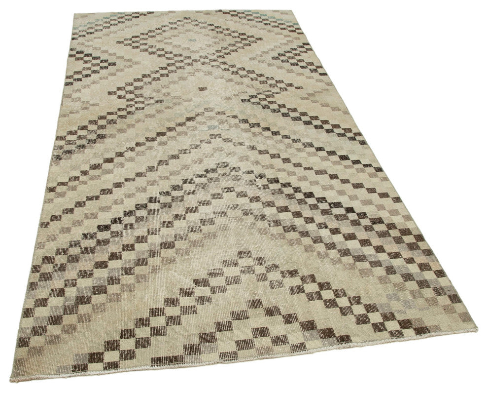 Rug N Carpet - Handmade Anatolian 4' 8'' x 8' 8'' Antique Vintage Rug